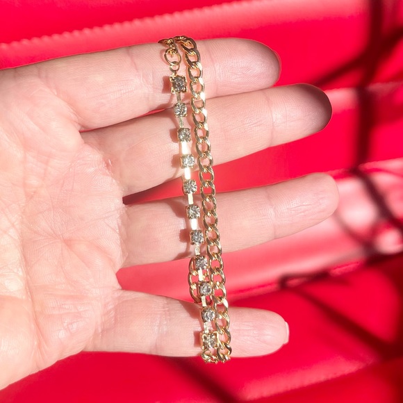 Rhinestone Chain Bracelets - Picture 3 of 13